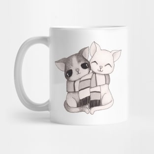 Cats in a scarf Mug